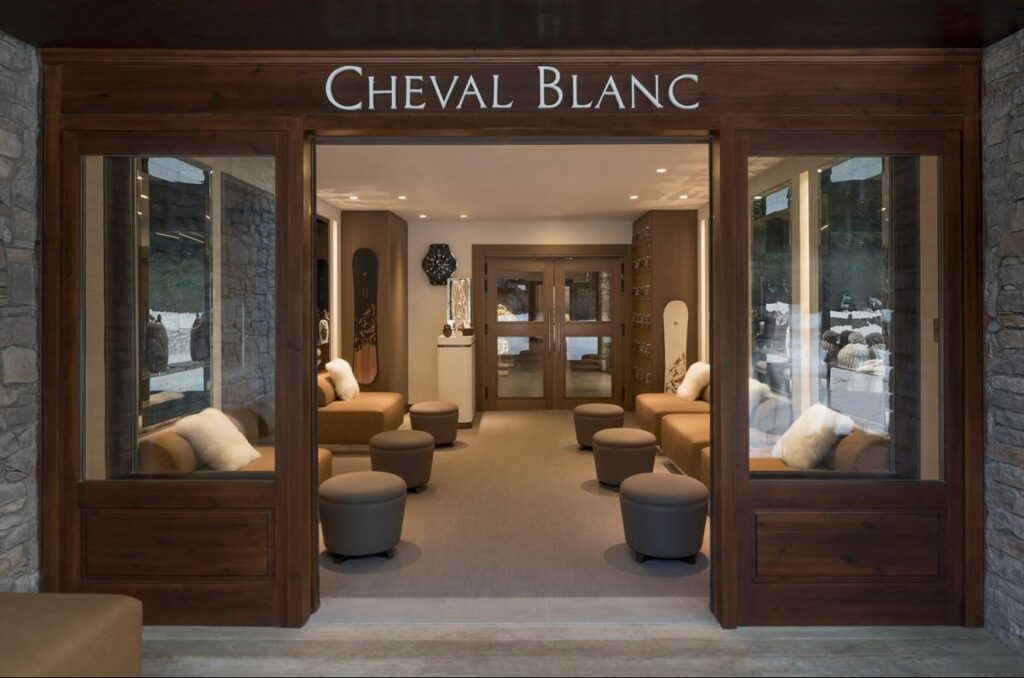 White horse Courchevel exterior