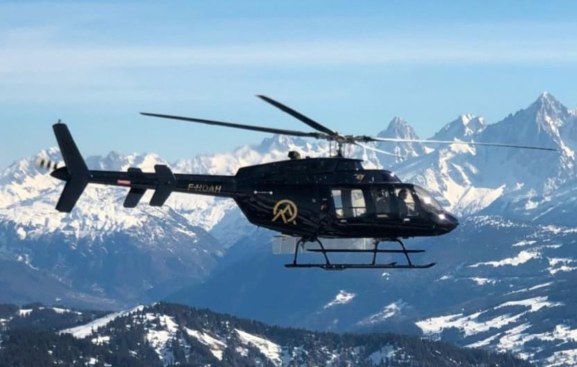 Location helicoptere bell 407 courchevel