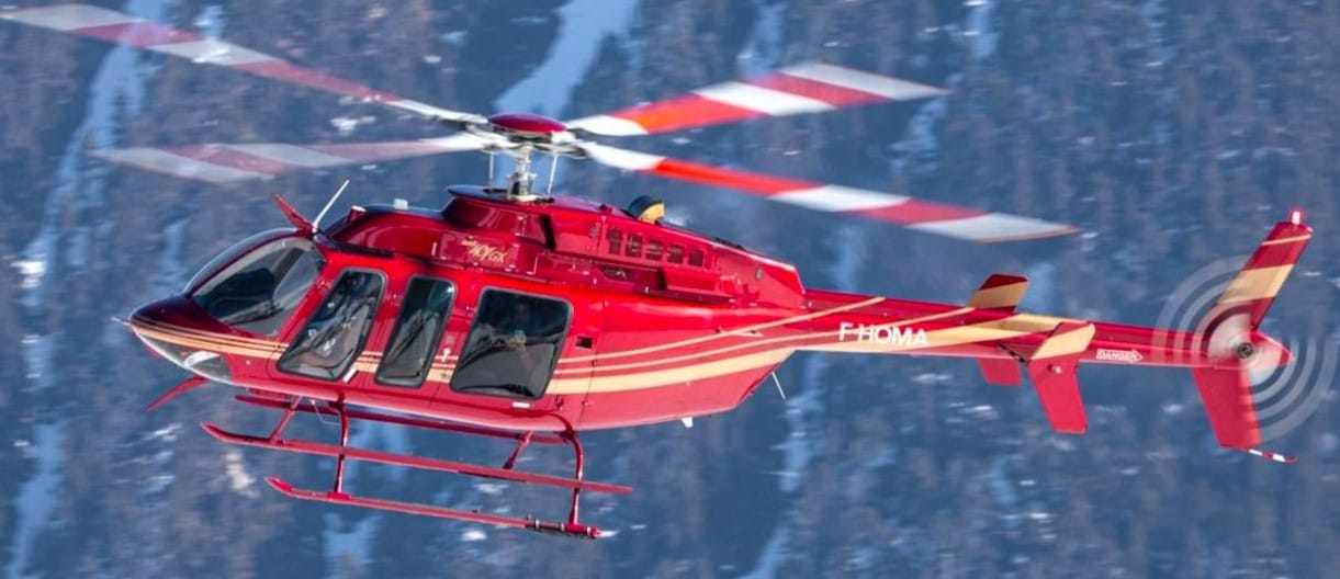 Location helicoptere bell 407 gx courchevel